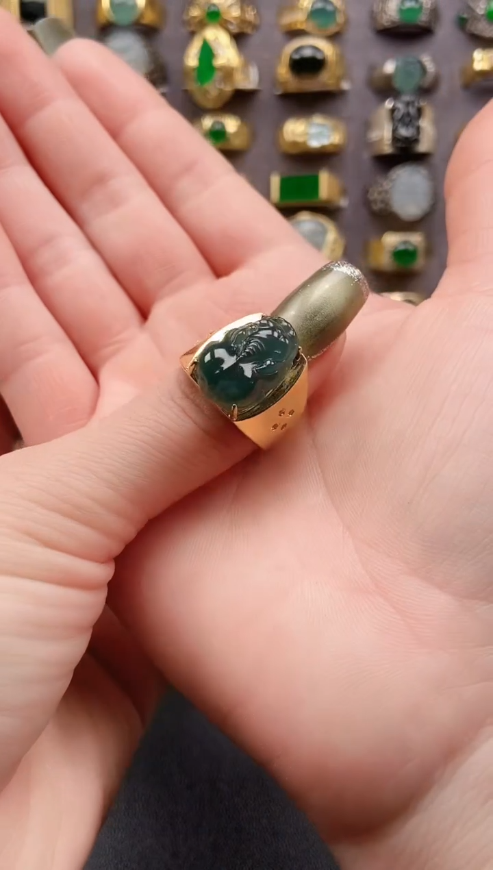 未镶嵌戒指翡翠臻**化天然A货翡翠