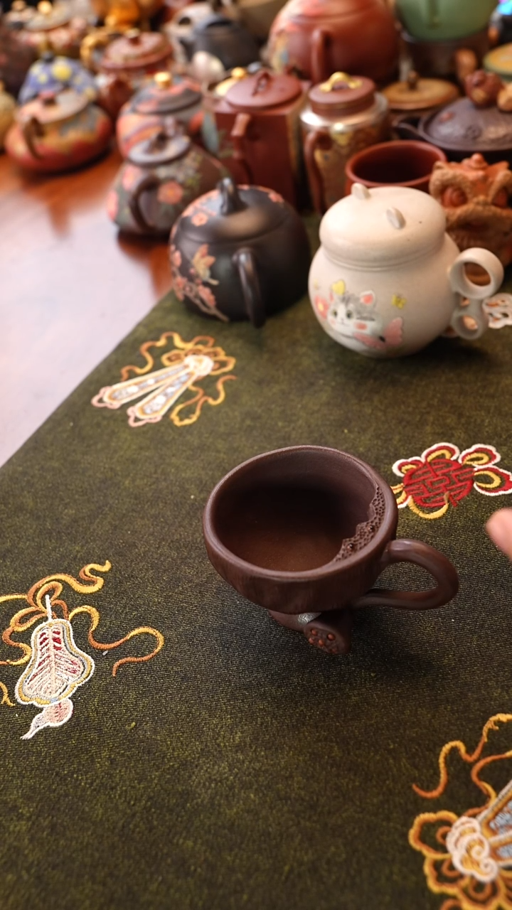 茶壶紫砂莲子把杯