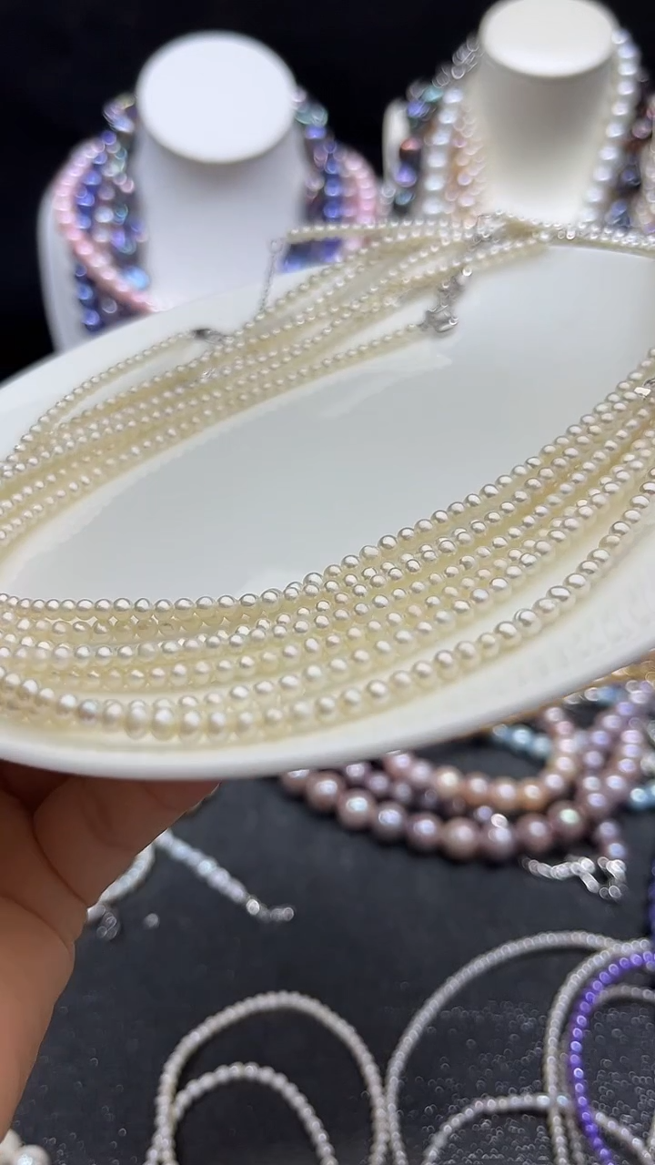 淡水珍珠未镶嵌颈饰人多人