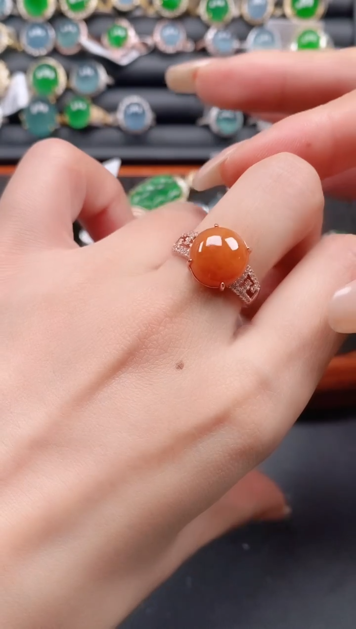 银S925镶嵌戒指翡翠111111