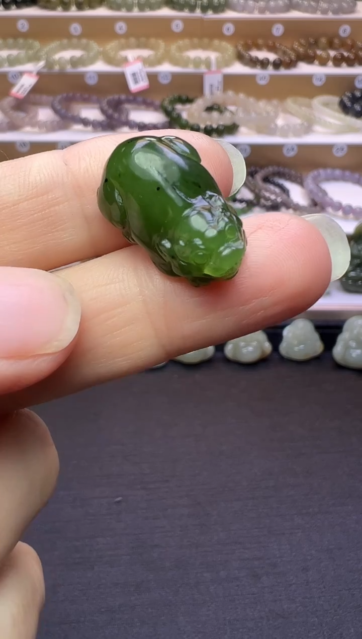 颈饰未镶嵌和田玉47号链接多样性发一通孔约卡23*13*9