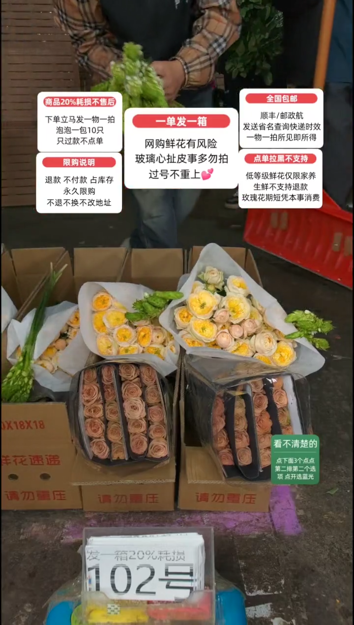 20%耗损发一箱❤号102