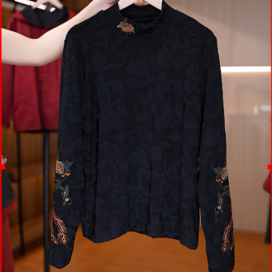 5088-4新款女士长袖打底小衫上衣