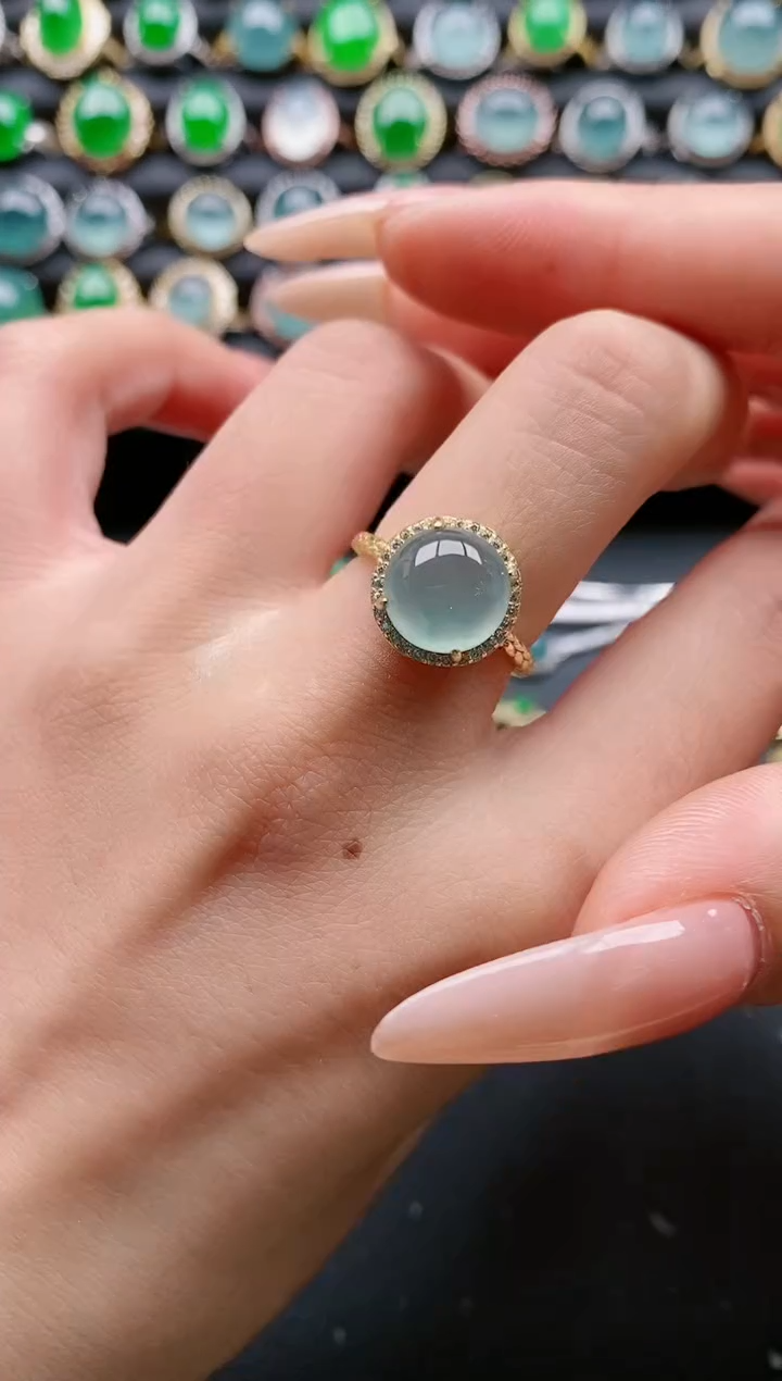 【闪购商品】翡翠戒指银S925镶嵌11111