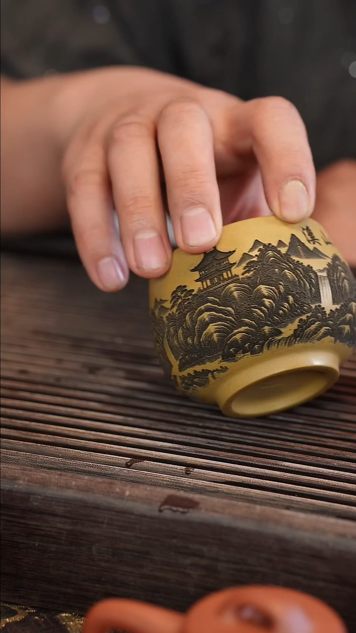 茶壶紫砂原矿手工制作杯子