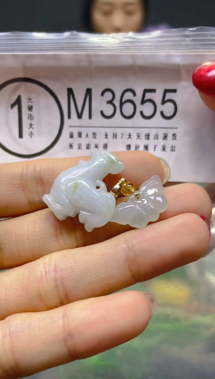 颈饰未镶嵌翡翠/M/翡翠A货，一件也是批发价