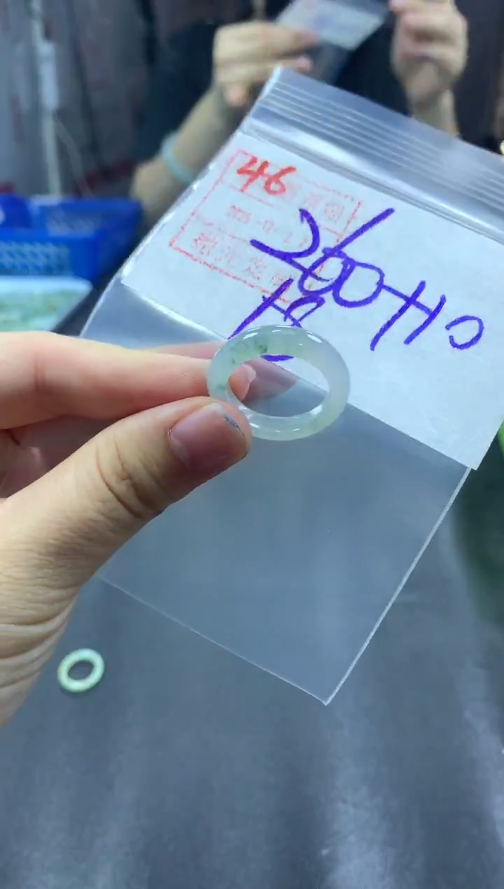 未镶嵌定制翡翠戒圈18#270毛货需精细抛光