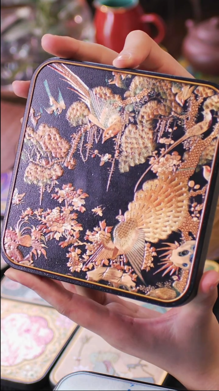 壹藏贰宝百鸟朝凤图案大垫子一片