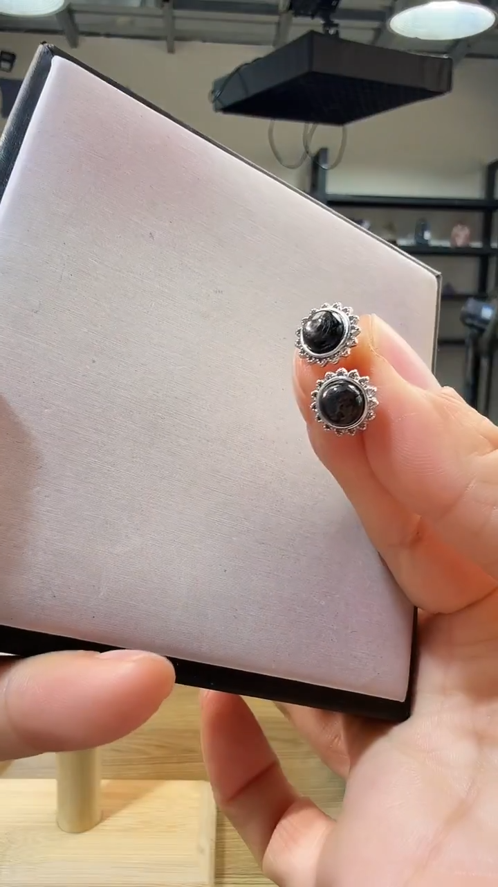 未镶嵌辉石耳钉优0287