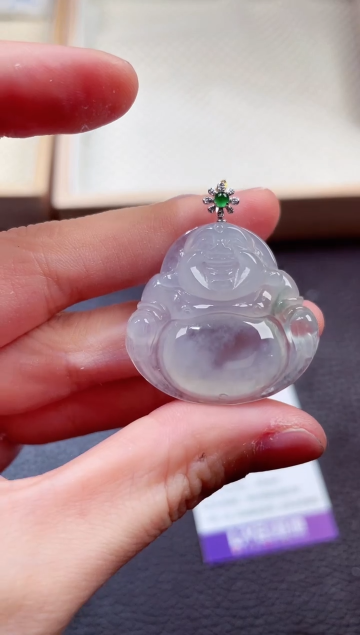 翡翠18K金镶嵌颈饰00001511