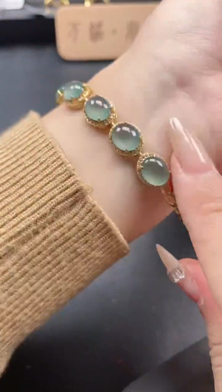 银S925镶嵌戒指翡翠51511