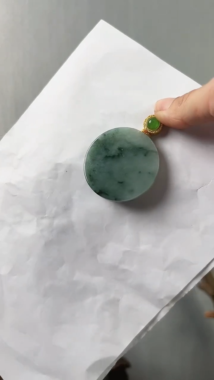 【闪购商品】翡翠颈饰未镶嵌无事牌