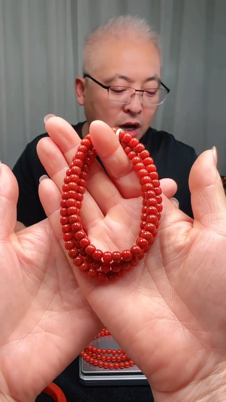 未镶嵌多样性发一件南红玛瑙4mm瓦西老型多圈 