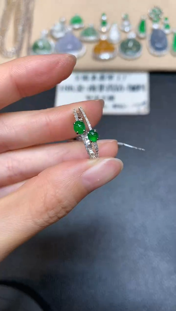 【闪购商品】翡翠戒指18K金镶嵌【无服务费