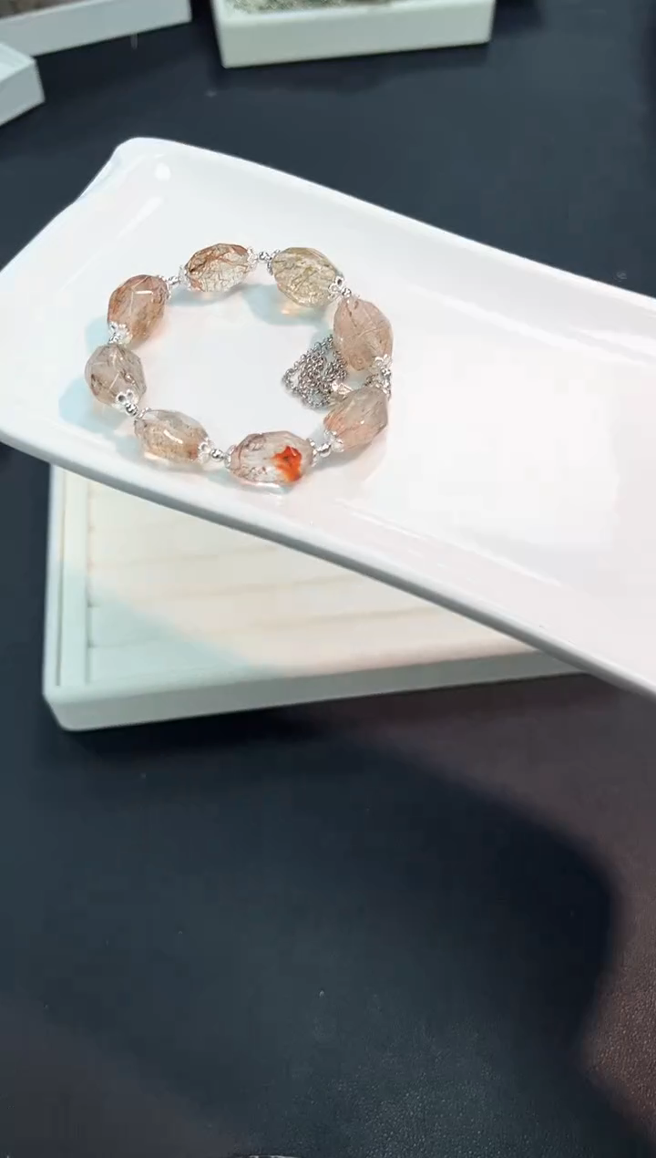 【闪购商品】水晶手串未镶嵌50d多样性发其一/1条默认微瑕