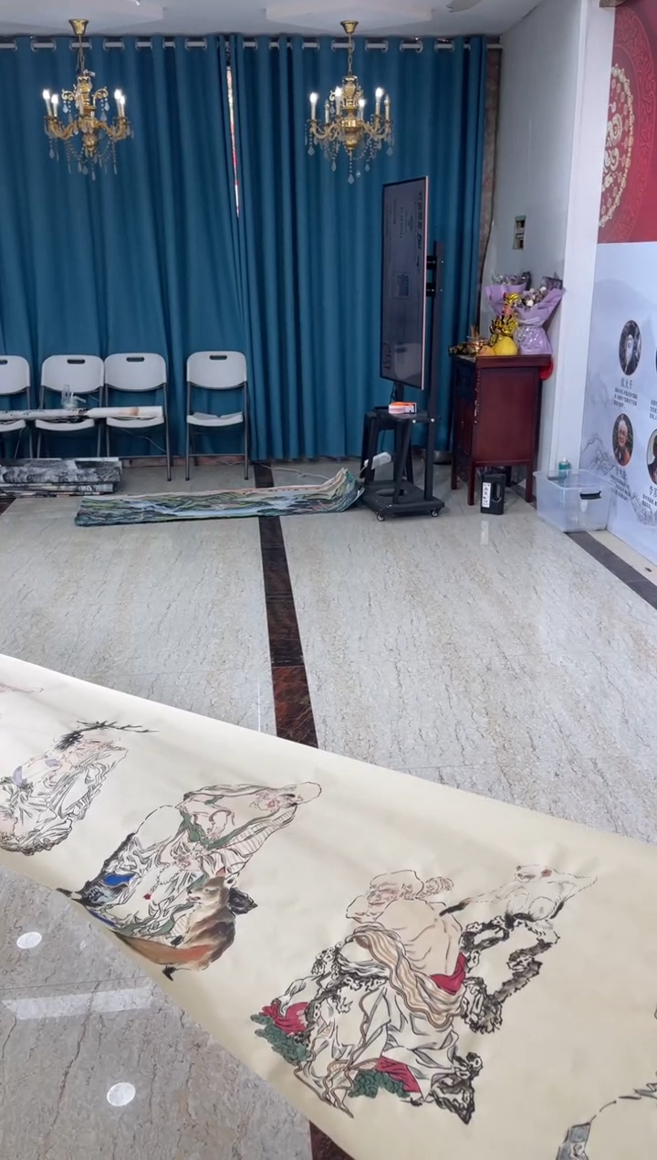 国画8田博涛十八罗汉礼盒