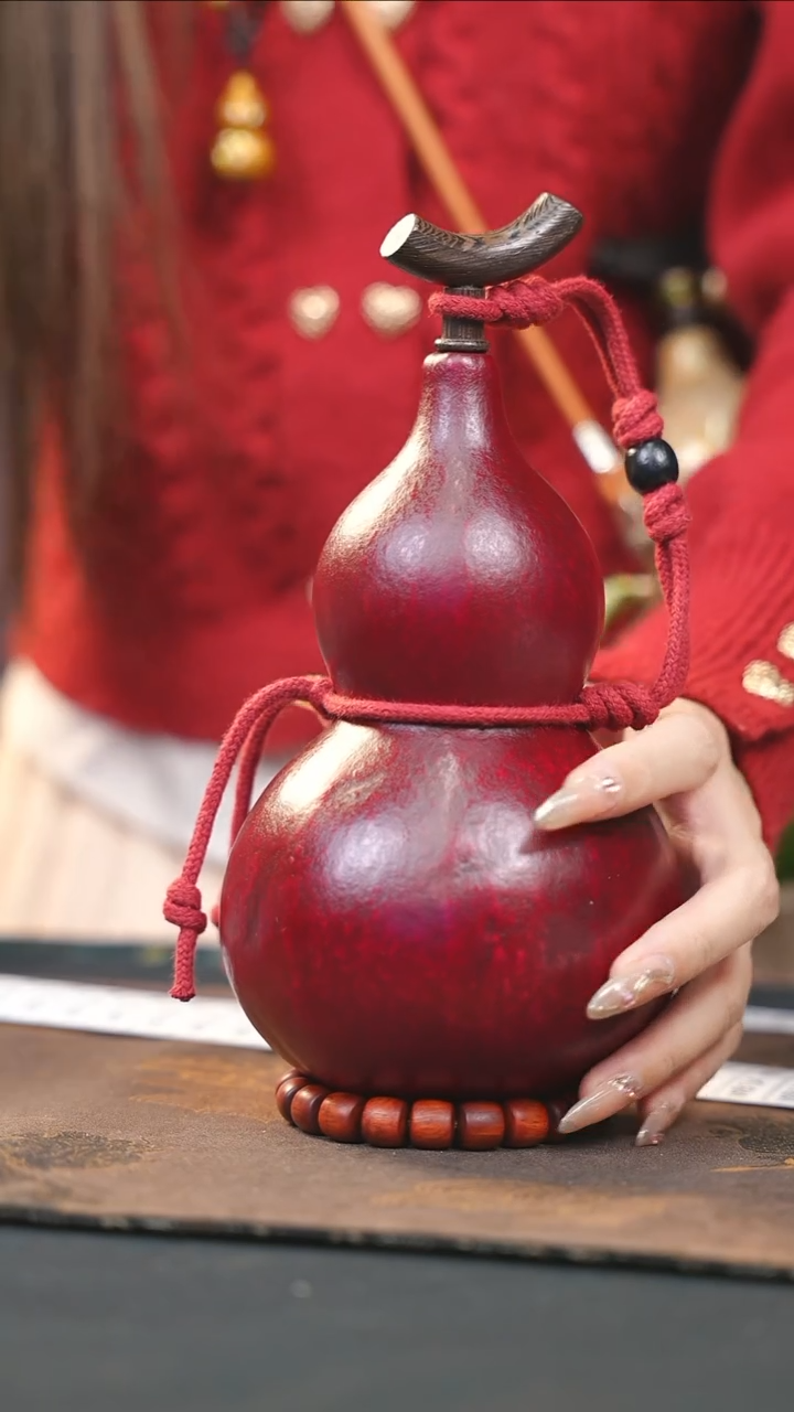 【闪购商品】WB119大漆酒葫芦不包手串及旋转底座