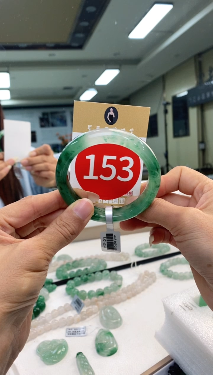 未镶嵌手镯石英质玉54+153