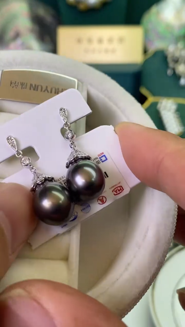 【闪购商品】海水珍珠耳饰银S925镶嵌1