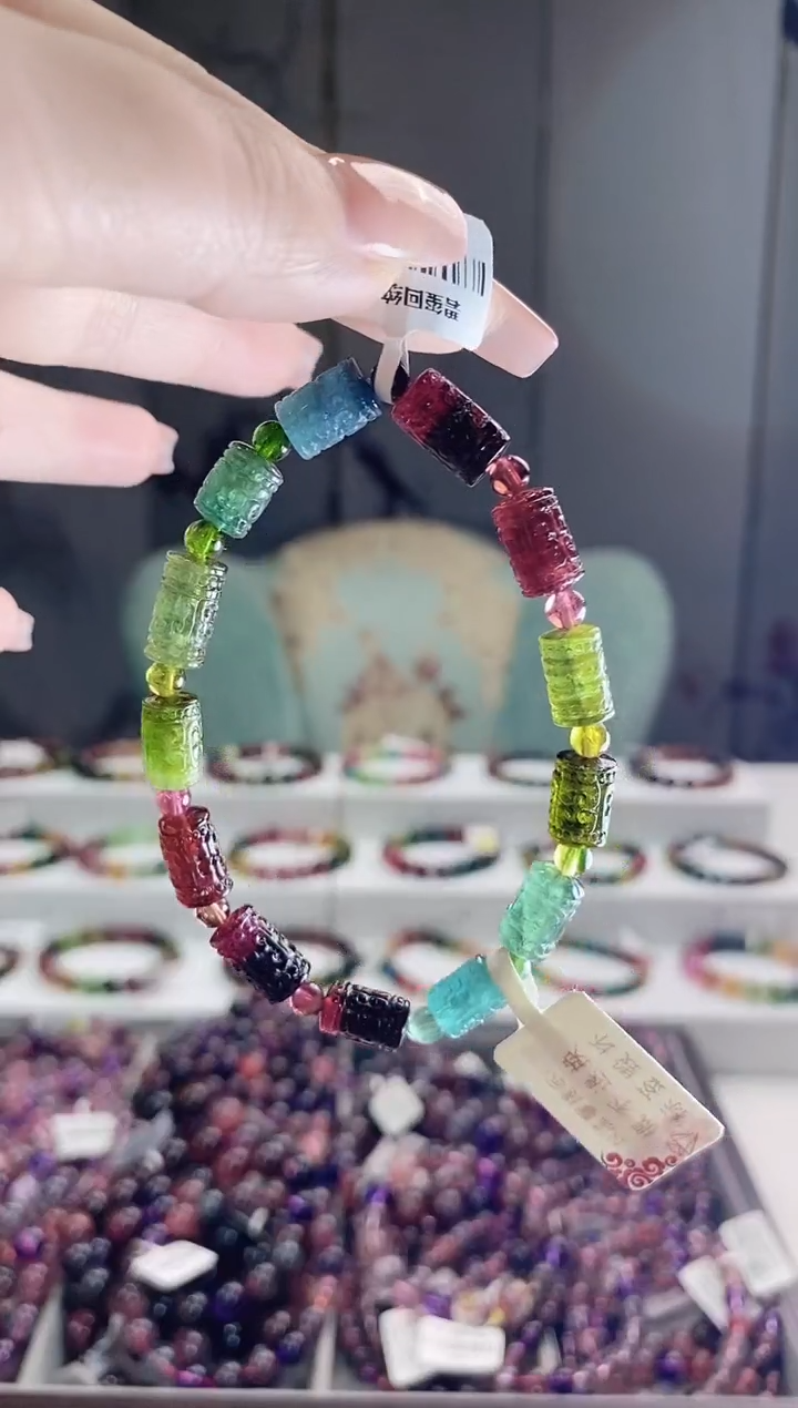 【闪购商品】碧玺单圈回纹未镶嵌多人多样性发其一