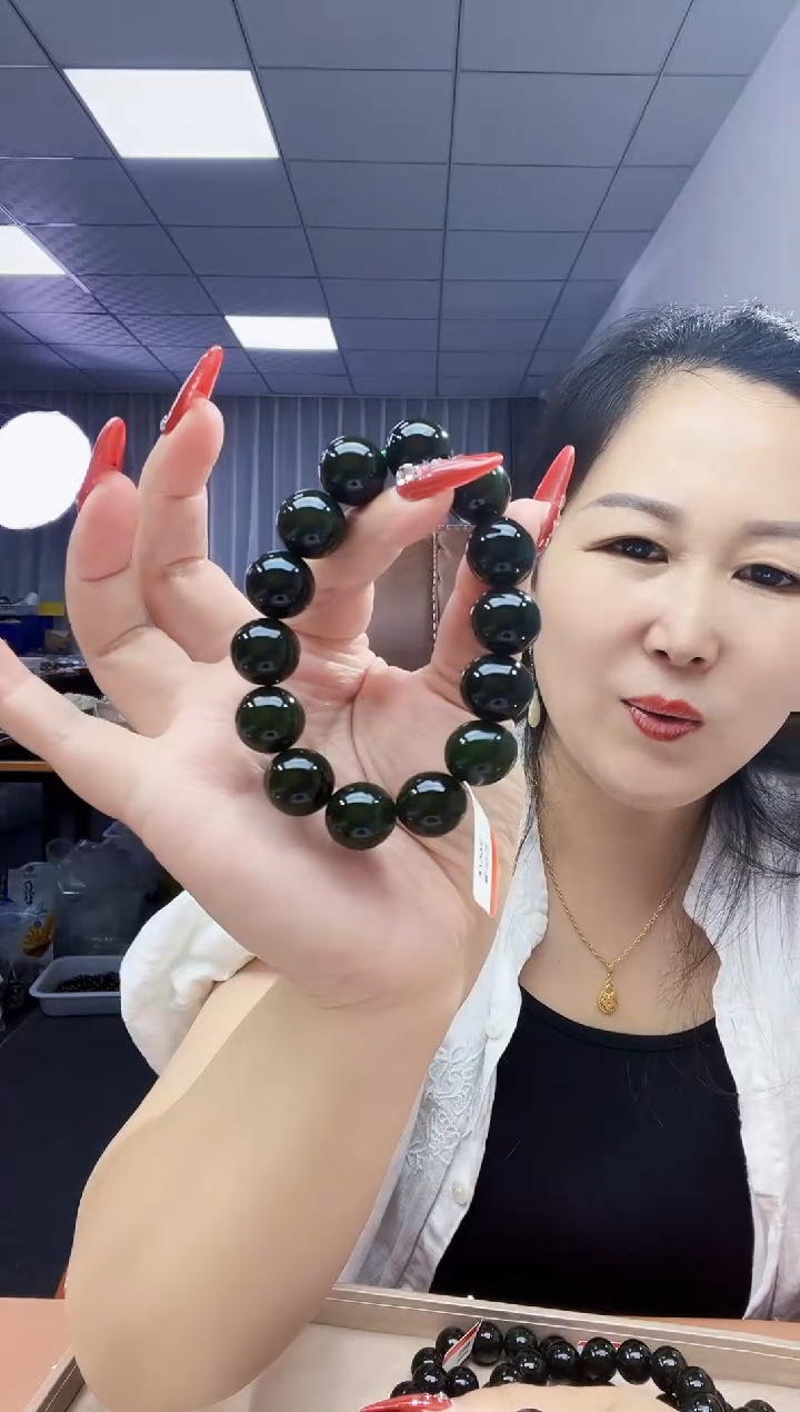 手串未镶嵌和田玉纯天然和田玉俄黑碧16