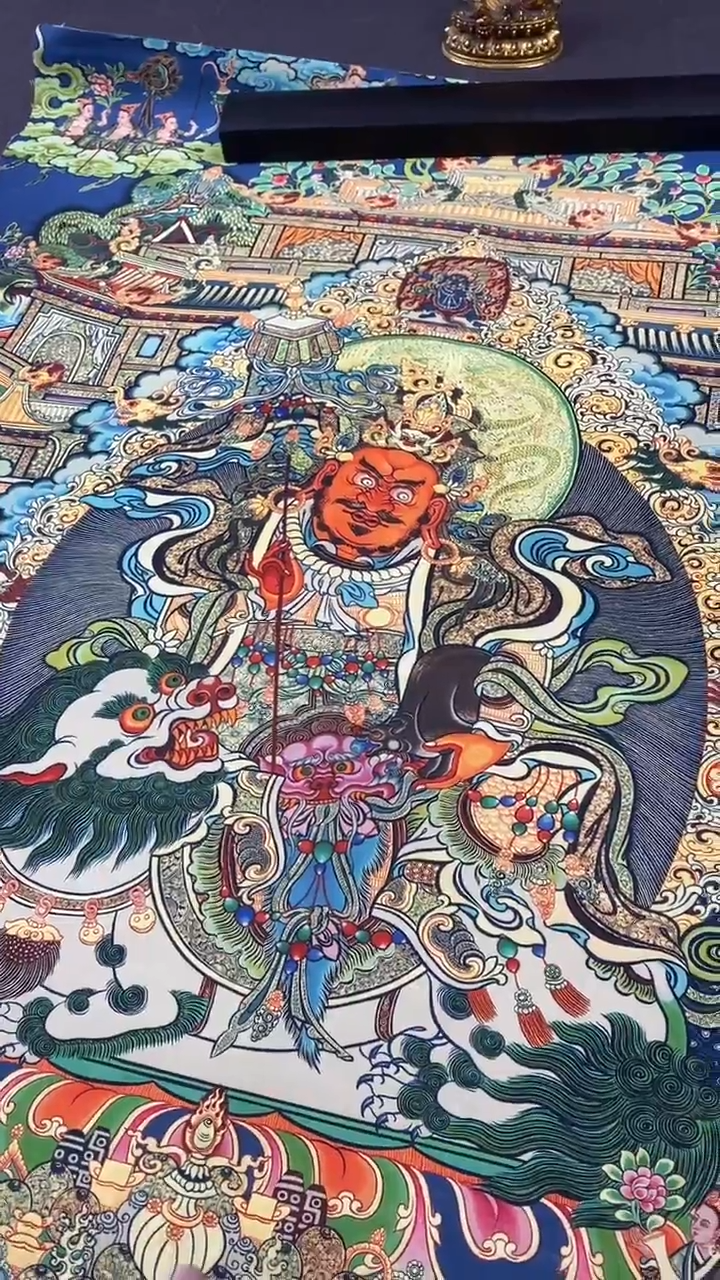 卷轴画王姬藏传唐卡艺术品