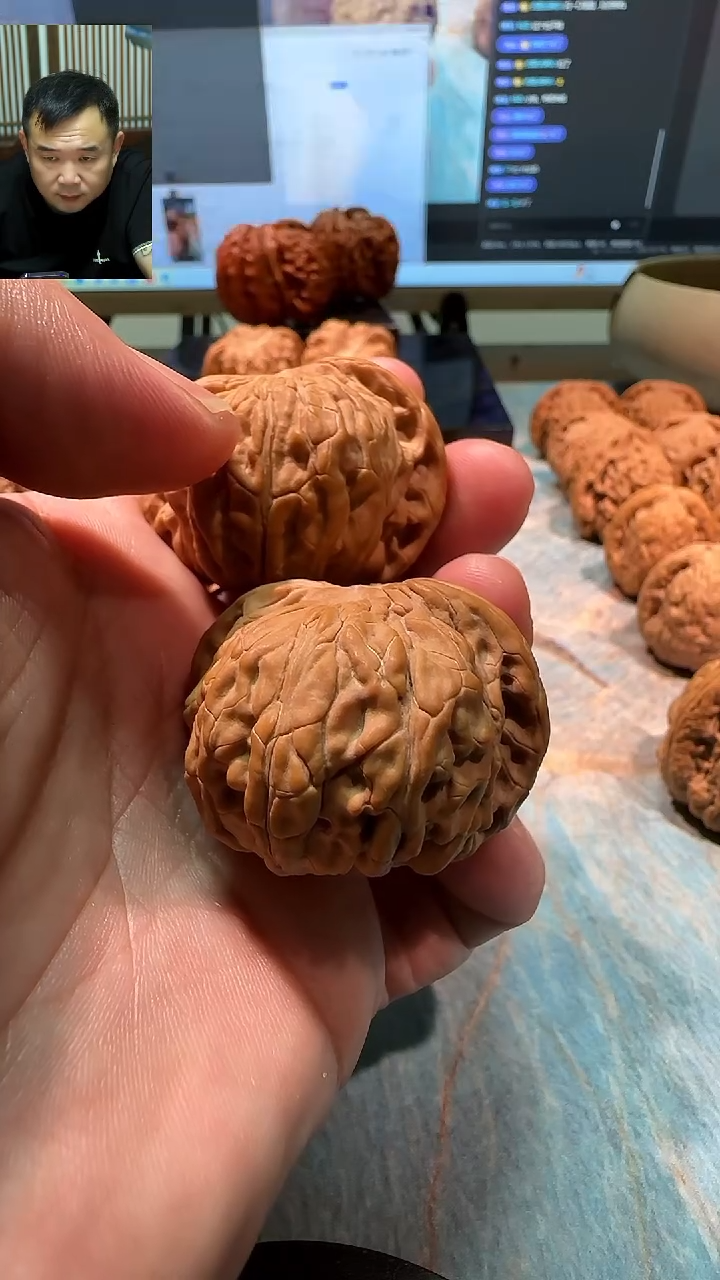 吊坠文玩核桃蝴蝶磨盘42