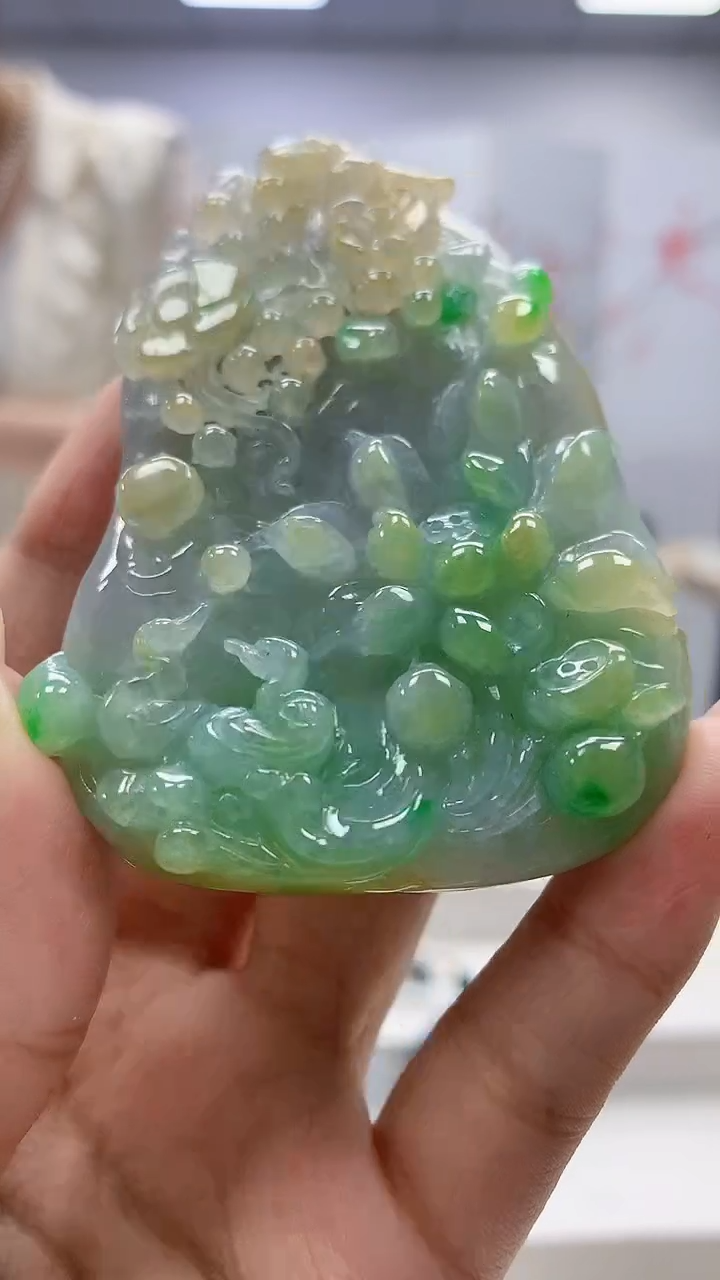 未镶嵌定制翡翠4852xx-毛货挂件61