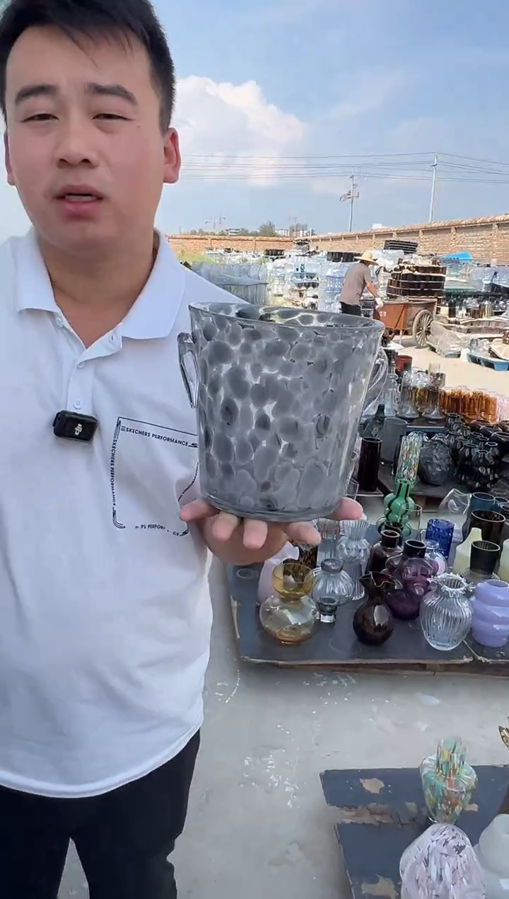  玻璃花瓶用于客厅桌面插花装饰