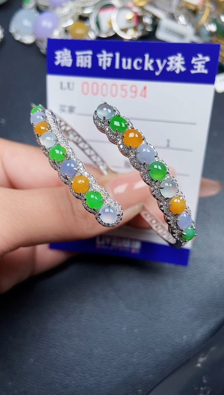 【闪购商品】翡翠颈饰银S925镶嵌0594