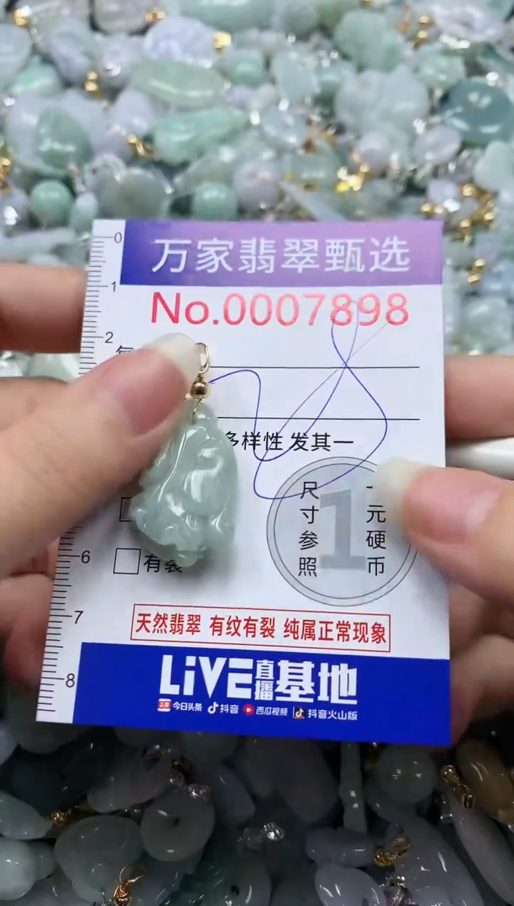 吊坠(不含链)未镶嵌翡翠7898