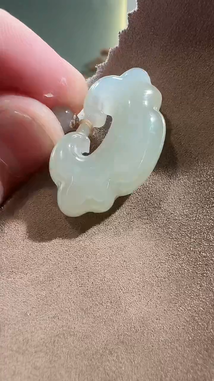 【闪购商品】和田玉吊坠未镶嵌1180平安锁