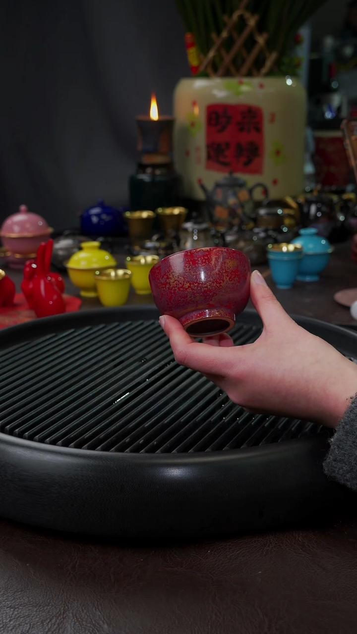 【闪购商品】杯【宜景窑大漆鎏金系列】杯子 17