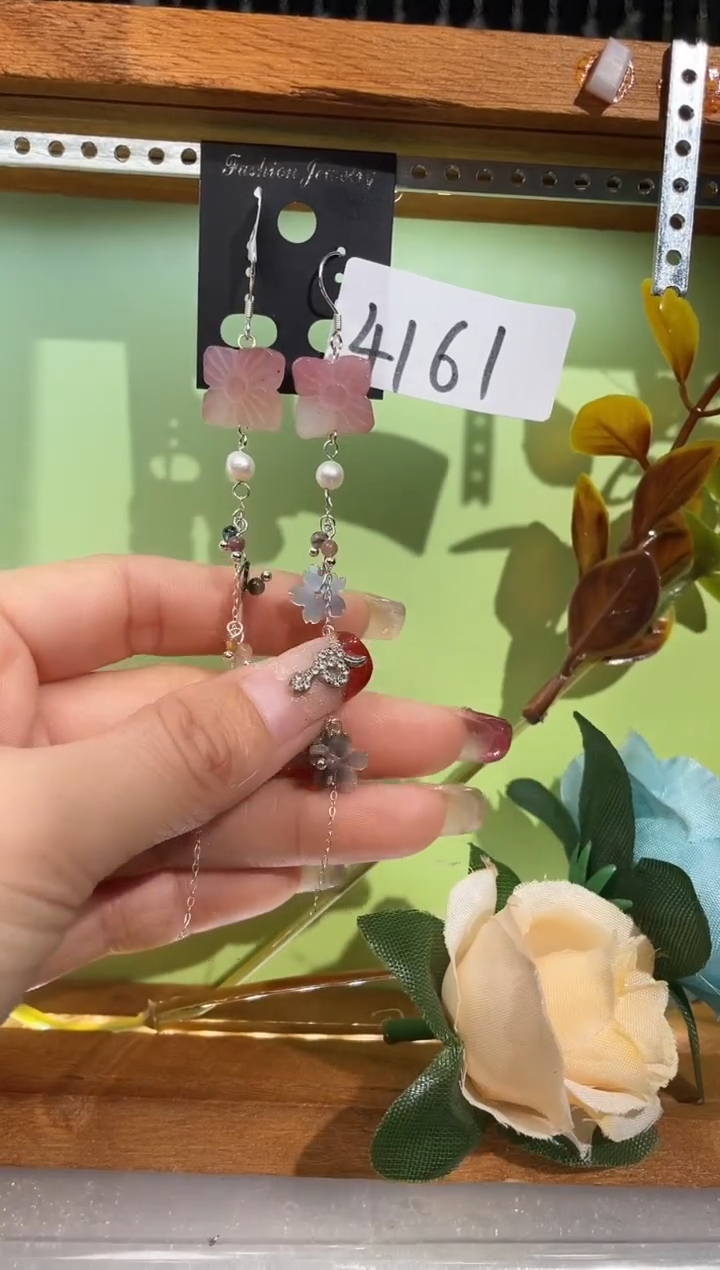 【闪购商品】紫晶耳饰银S925镶嵌喜欢拍