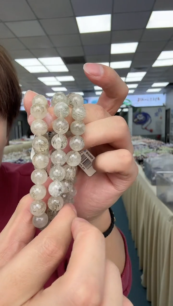 未镶嵌手串水晶01-10m绿发晶（多样性发其一）