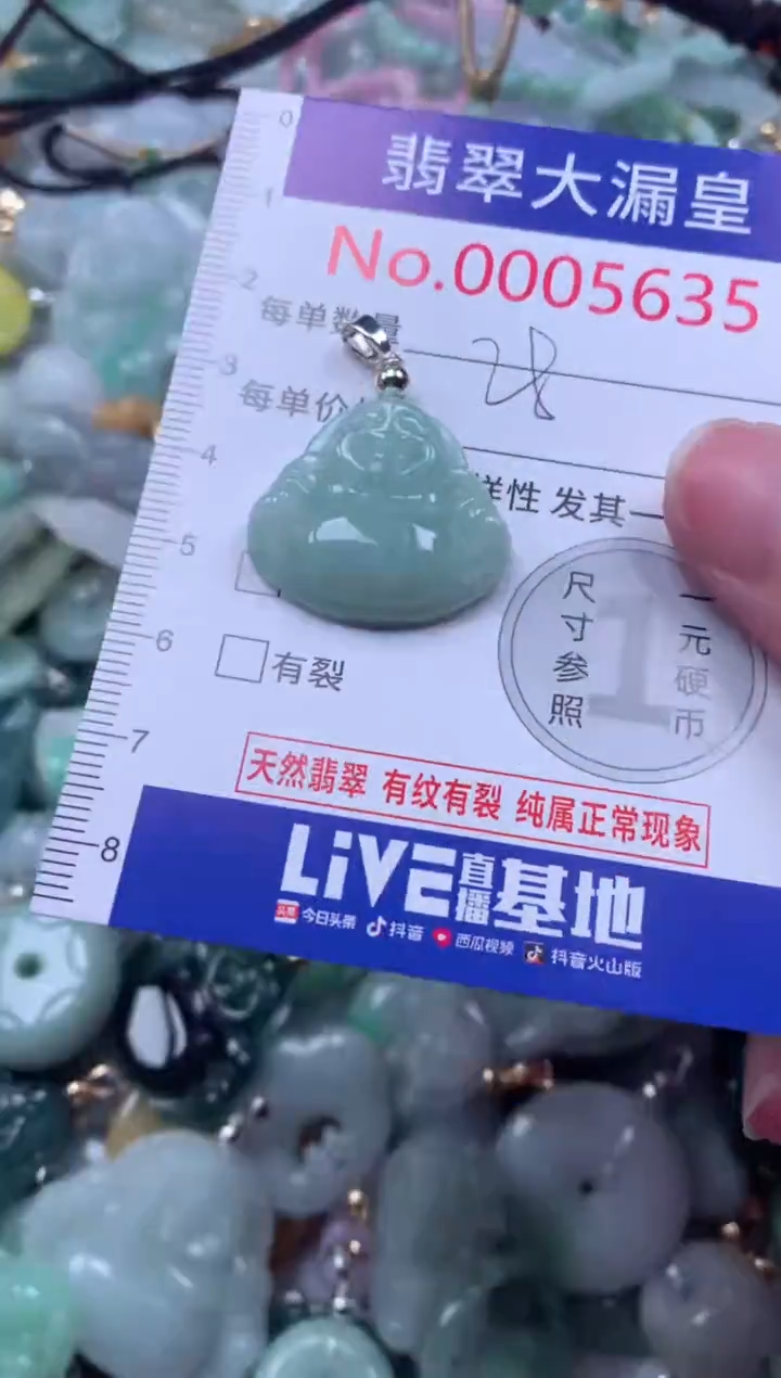 翡翠未镶嵌吊坠(不含链)5635