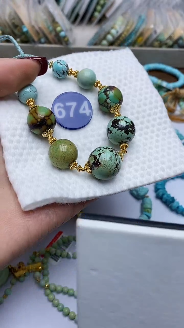 【闪购商品】绿松石项链银S925镶嵌674