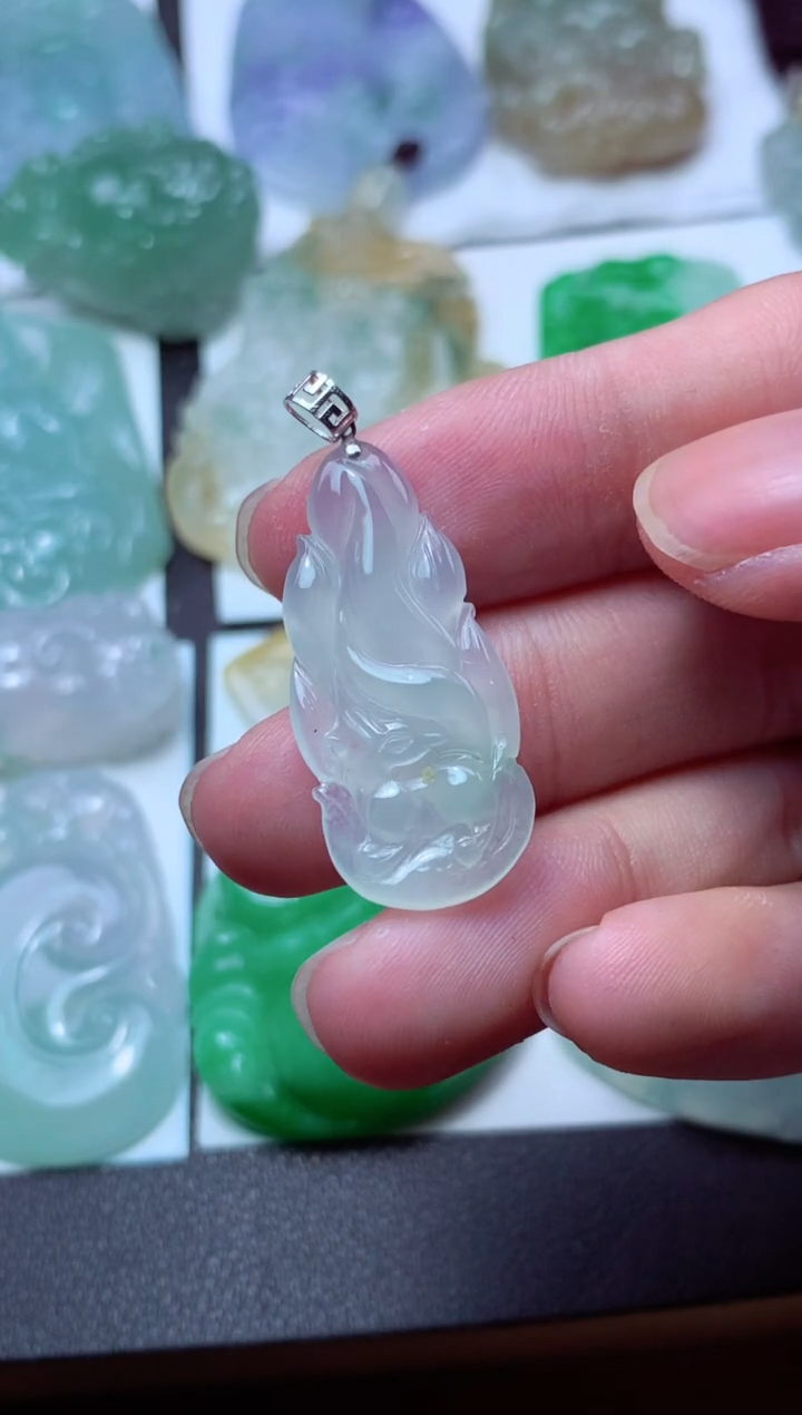 翡翠未镶嵌颈饰天然翡翠