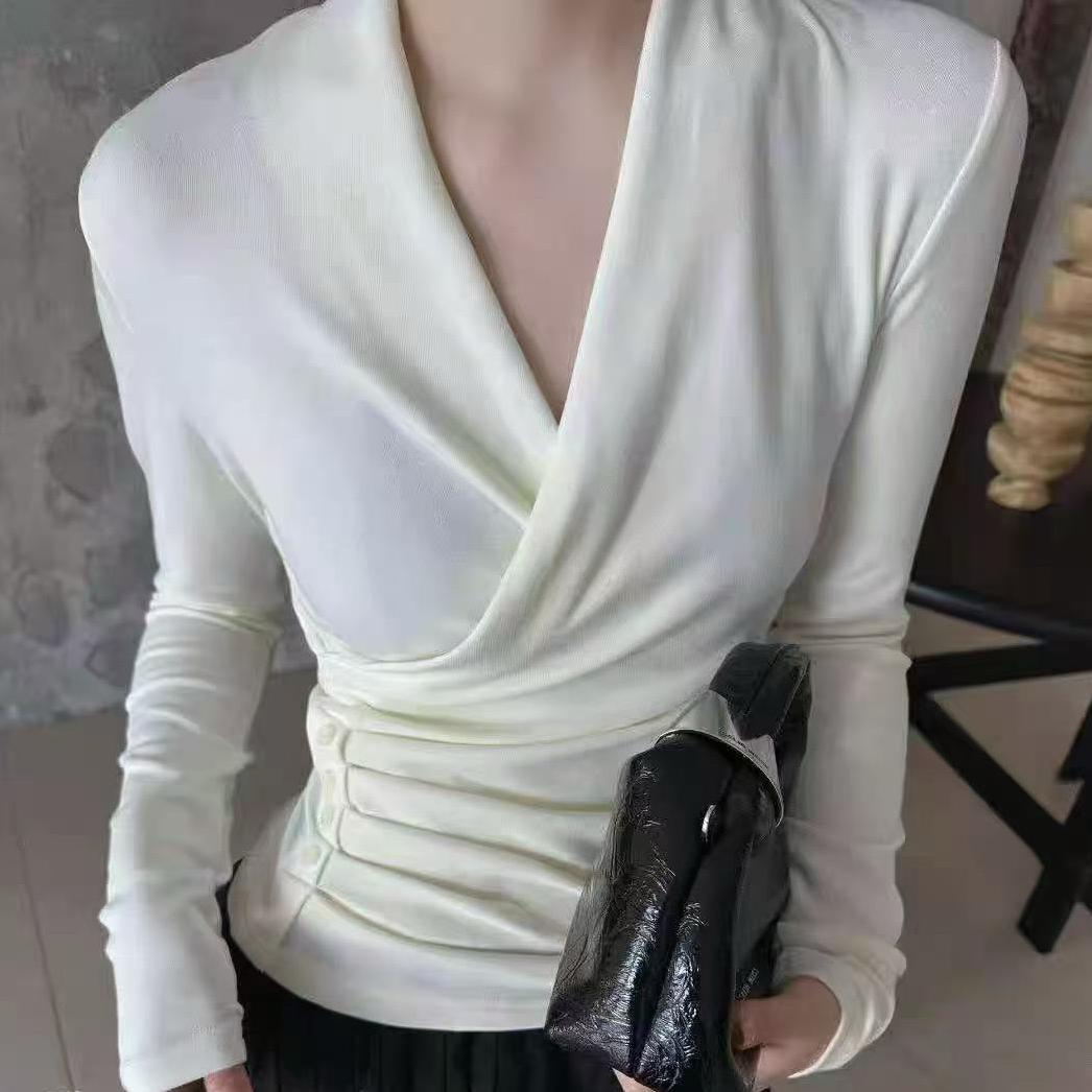 【9046】DM#设计感时尚百搭修身上衣