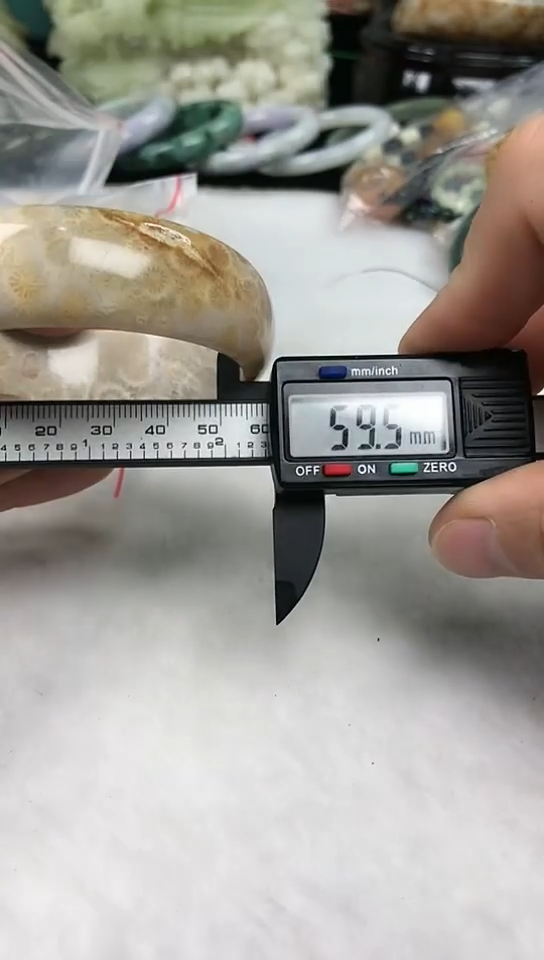 【闪购商品】硅化珊瑚（珊瑚玉）手镯未镶嵌【59.3MM】