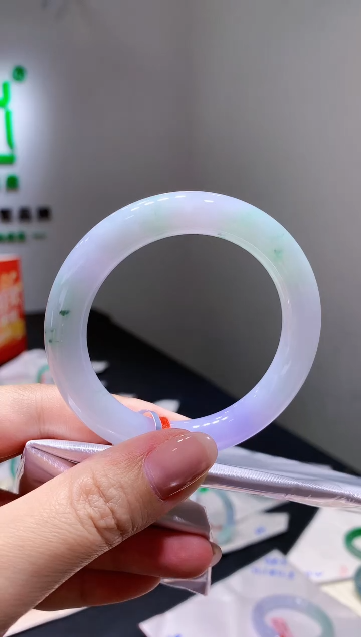 未镶嵌手镯翡翠-x137  天然缅甸A货翡翠54圆条