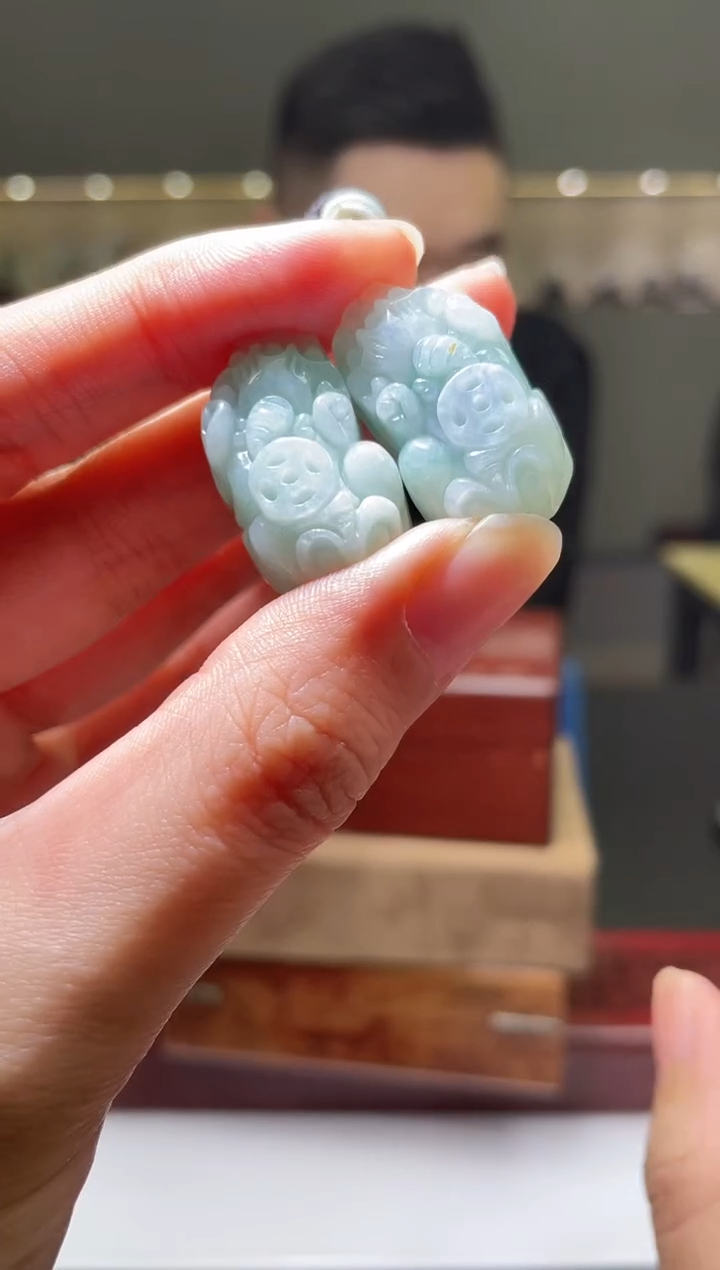 【闪购商品】翡翠颈饰未镶嵌M-@@YFSC012212多样性发一对