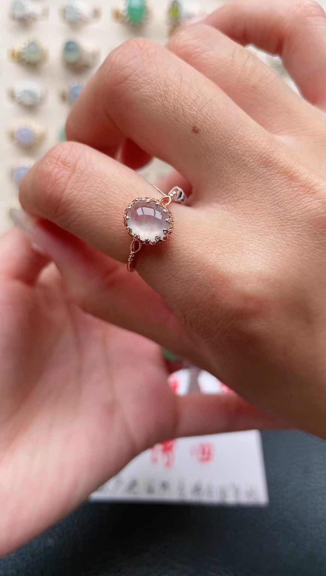 【闪购商品】翡翠戒指银S925镶嵌1111