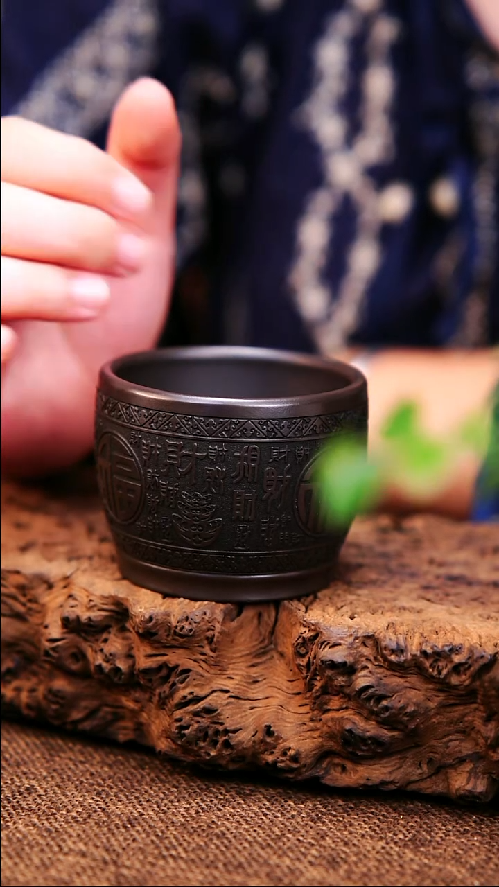 茶杯紫砂原矿紫砂杯