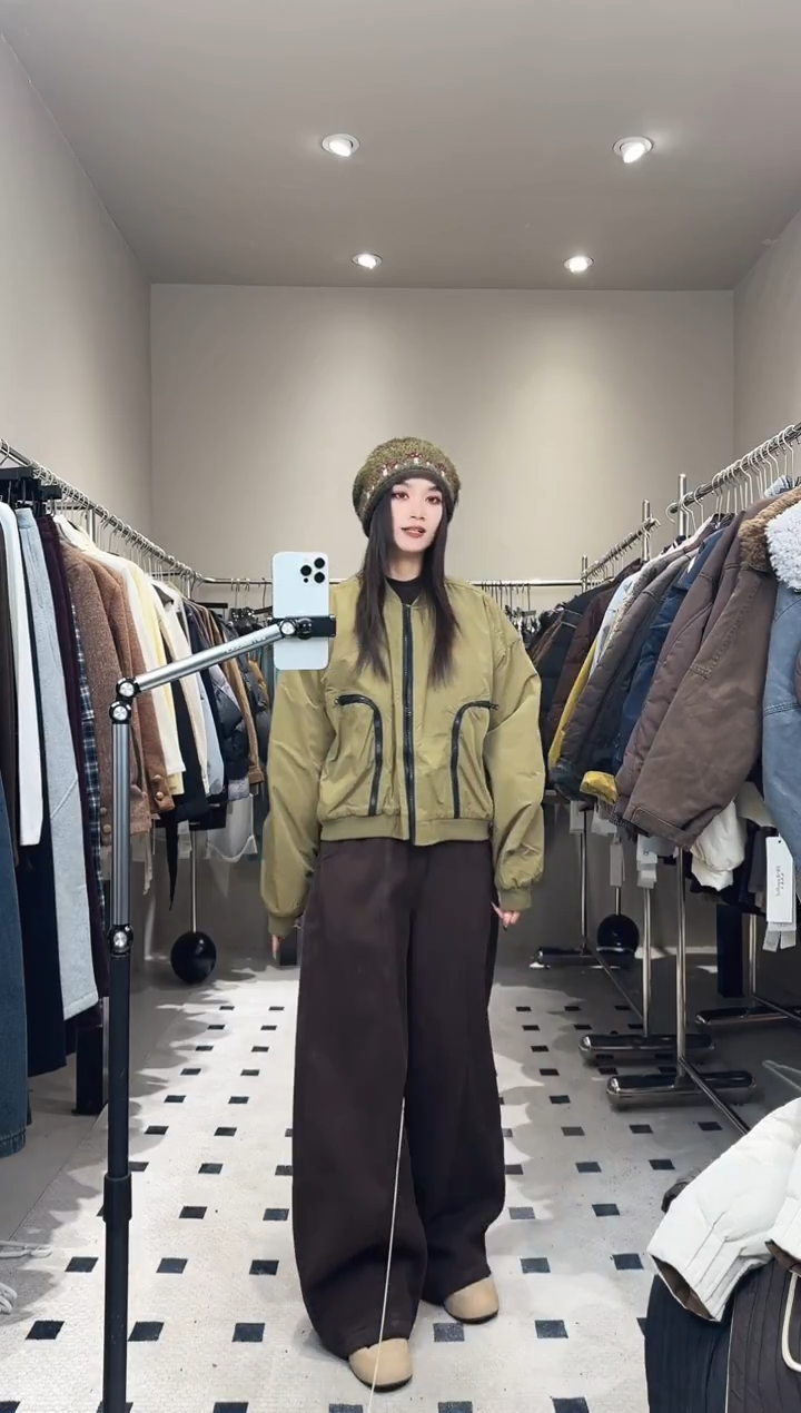 深绿色机车服00000