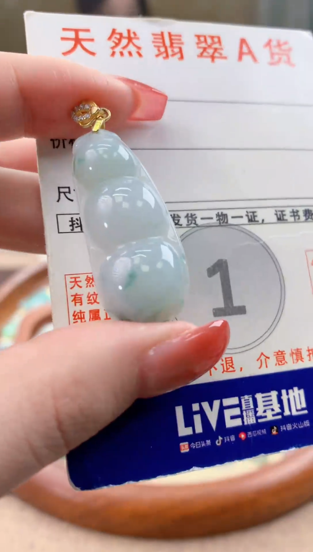 颈饰未镶嵌翡翠天然A货翡翠挂件