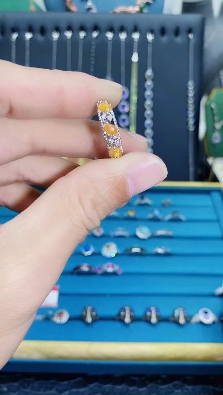 【闪购商品】欧泊戒指银S925镶嵌11211