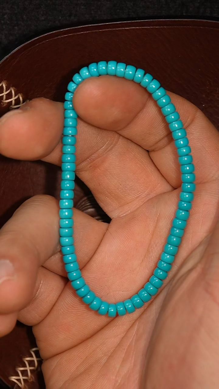 绿松石未镶嵌套链冲赛康胡子哥，DIY一46