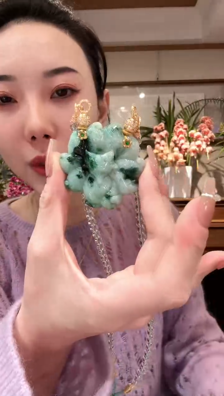 【闪购商品】翡翠颈饰未镶嵌国风