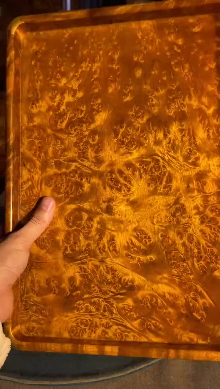 乌木类成套家具大号瘤疤茶盘 15